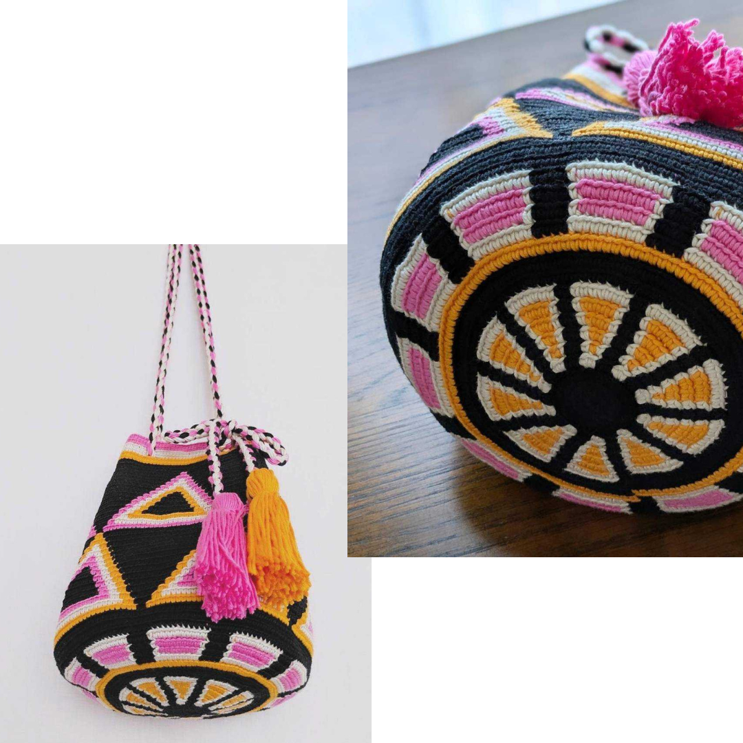 2柄から選ぶ　かぎ針の編み込み”ワユー”バッグ