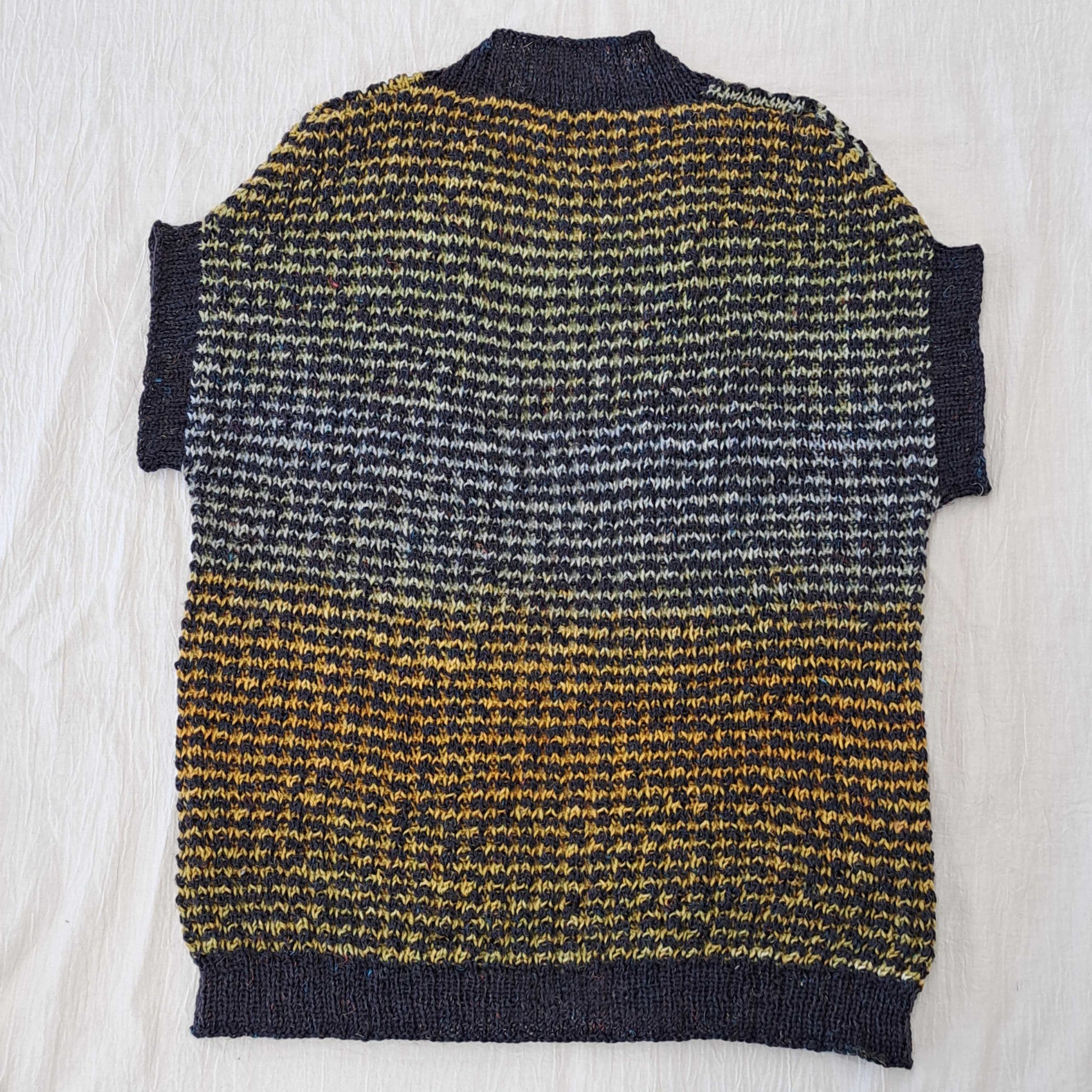 英文パターンで編むTUCK STITCHのベスト(土曜午後クラス)